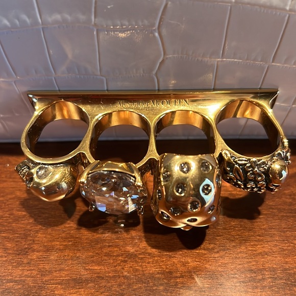 Alexander McQueen Croc Embossed Leather Satchel - Picture 4 of 12